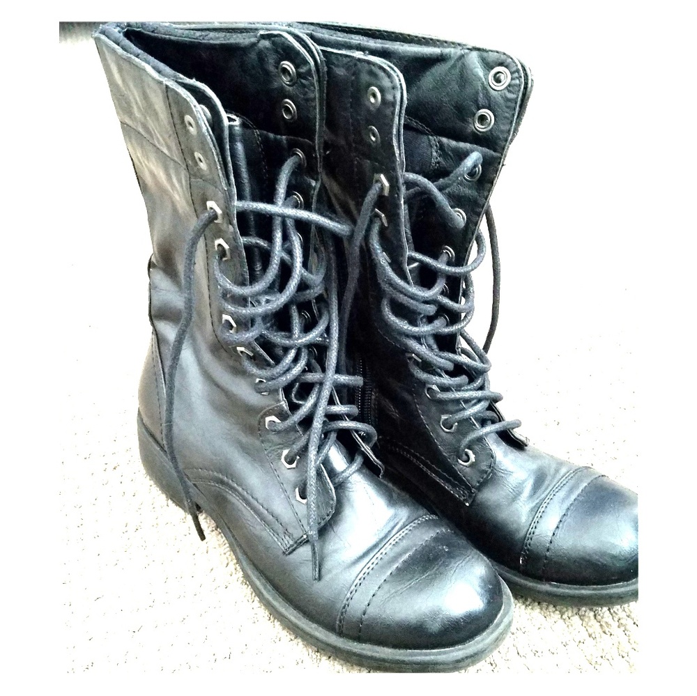 Steve Madden Combat Boots Size 6.5